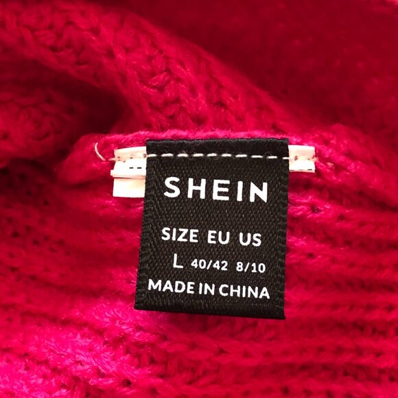 NWOT Shein ColorBlock Long-Sleeve Oversize Knit Sweater Top - Picture 9 of 9